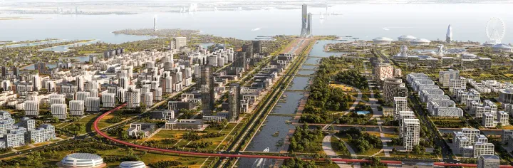 Air Taxis Bring Kazakhstan's Futuristic City to the Forefront